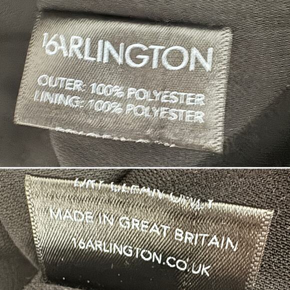 16Arlington Sequin Bow Mini Skirt Black Size 4 Statement Party Designer Sparkle - Picture 9 of 11